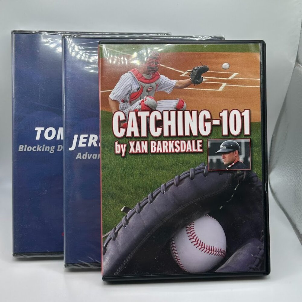Xan Barksdale- Catching 101- Baseball Catcher Training DVD's- 3 DVD's- Over $100